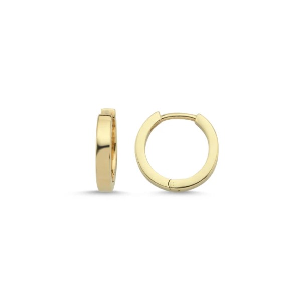14k Gold Classic Hoop Earrings