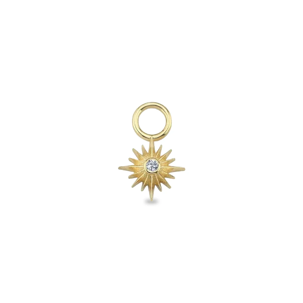 Star Charm Earring | 14k gold charm