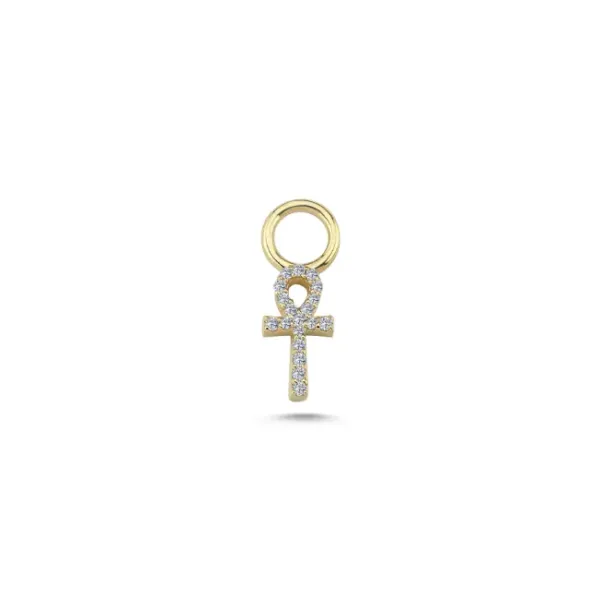 14k Gold Venus Diamond Charm